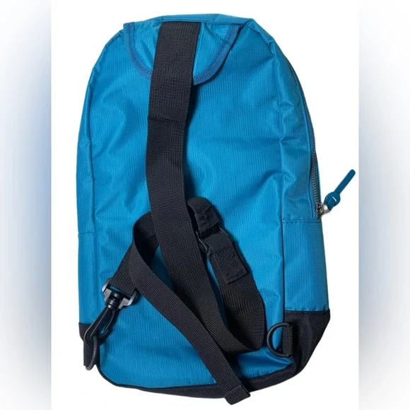No Boundaries Unisex Nylon Sling Bag -Color:Teal Gem - Picture 4 of 6